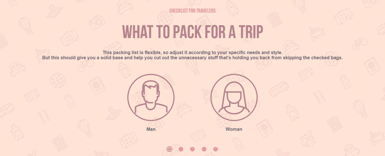 travel checklist