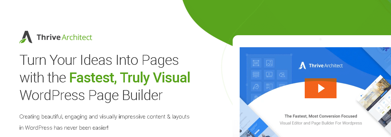 WordPress Page Builder thrive architect