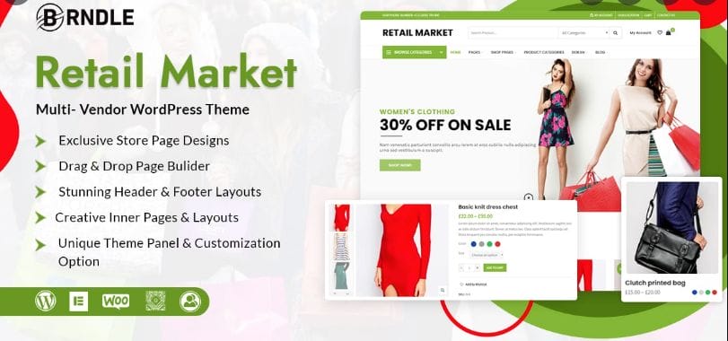 Choose the Best Ecommerce Themes to Help Better Conversions & Curation in 2026 3 compatible with Dokan marketplace