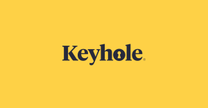 Keyhole logo yellow background
