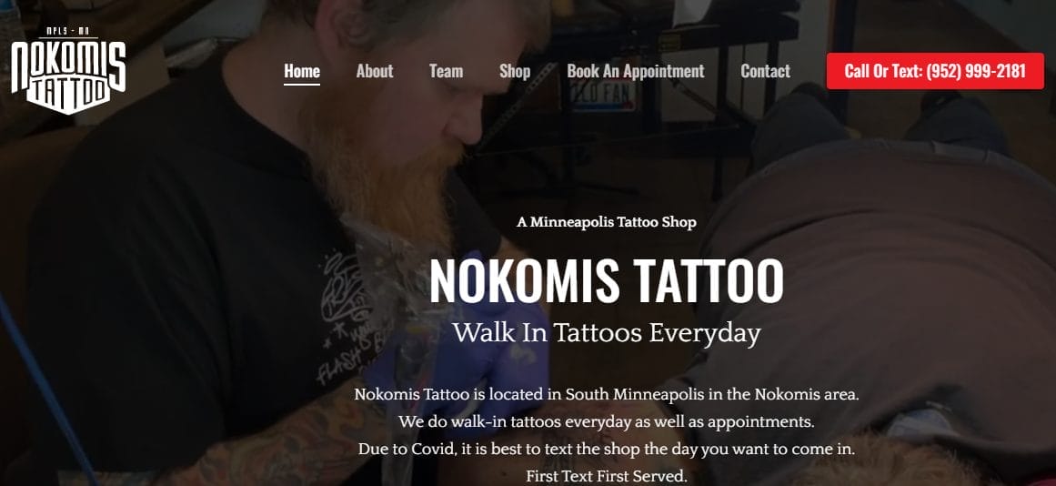 Explore the Best Tattoo Websites for Stunning Designs and Inspiration in 2026 5 Nokomis Tattoo- tattoo website design