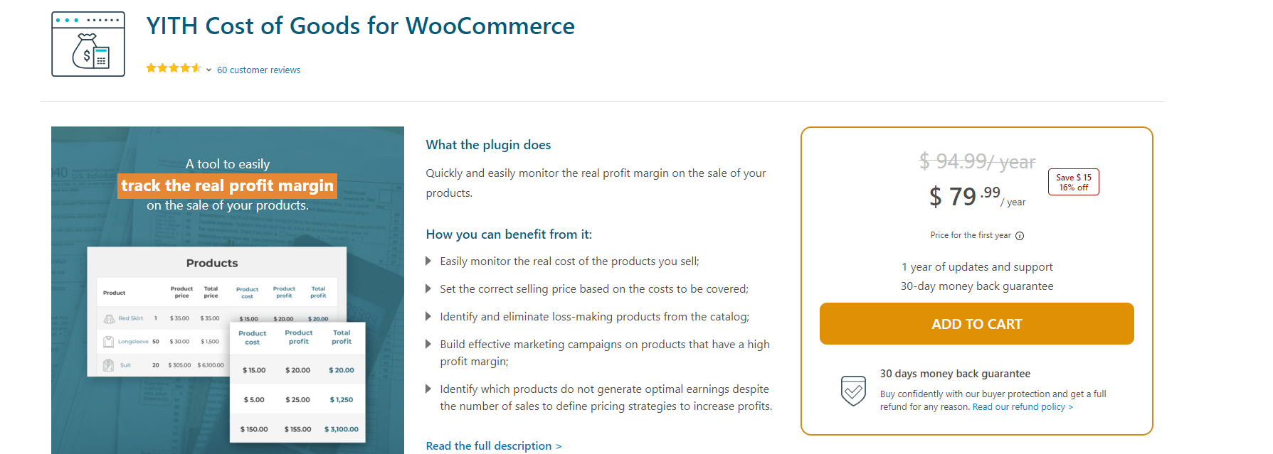 YITH Cost of Goods for WooCommerce