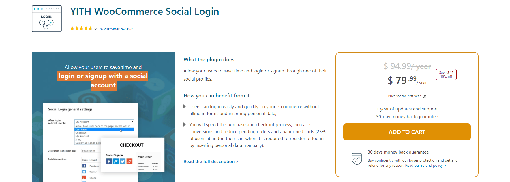 YITH Social Login- WooCommerce Social Login Plugins