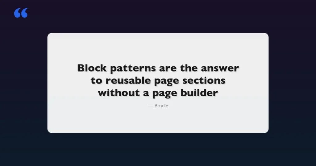 How to Create Custom Block Patterns in WordPress for Reusable Page Sections